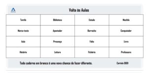 Kit Bingo Volta às Aulas
